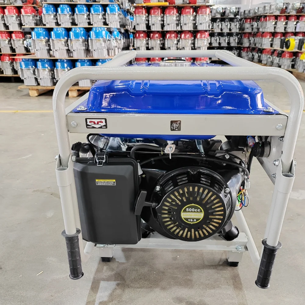 china exw best price gas generator 3kva 3kw 3 Three Phase Electric Start Portable Gasoline Petrol Engine Generator Homemade