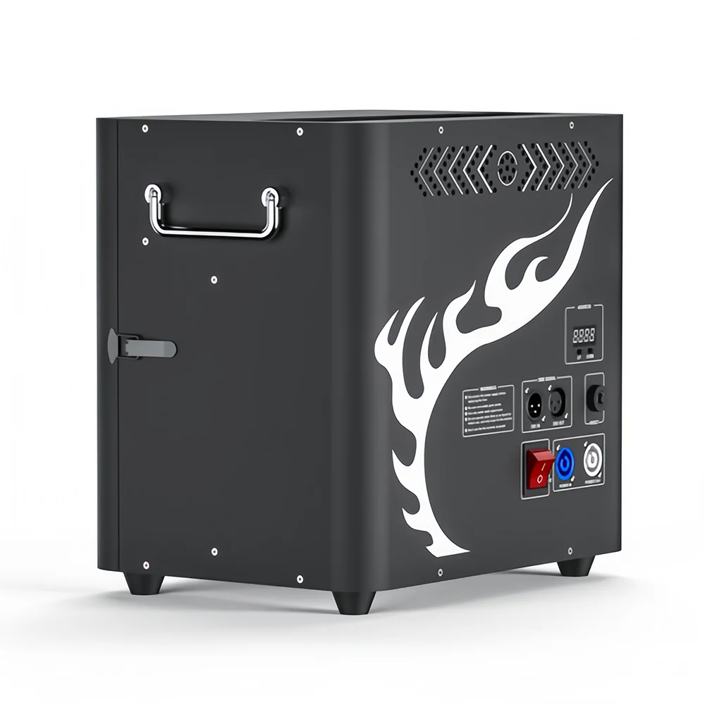Professional DMX512 3-Head Flame Machine for DJ Disco Stage Special Effects Dry Ice Fire Bar Bars Equipment