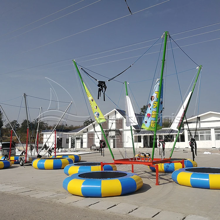  Bungee батут игры надувной bungy