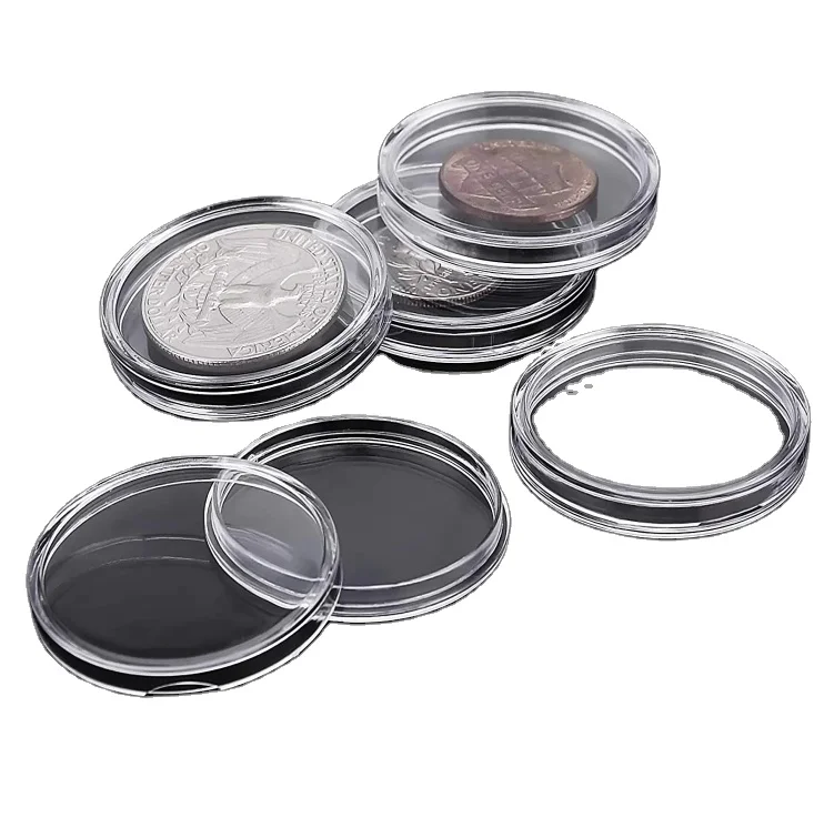 20mm 22mm 23mm 24mm 25mm  Acrylic Round Coin Capsule Holder