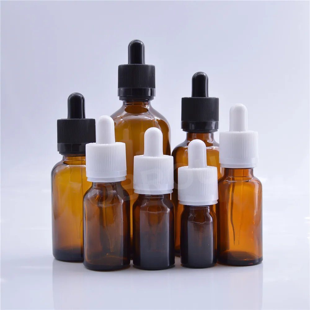 Wholesale custom beard hair body oil essential cuticle glass oil bottle with brush spray dropper bottle for hair oil packaging