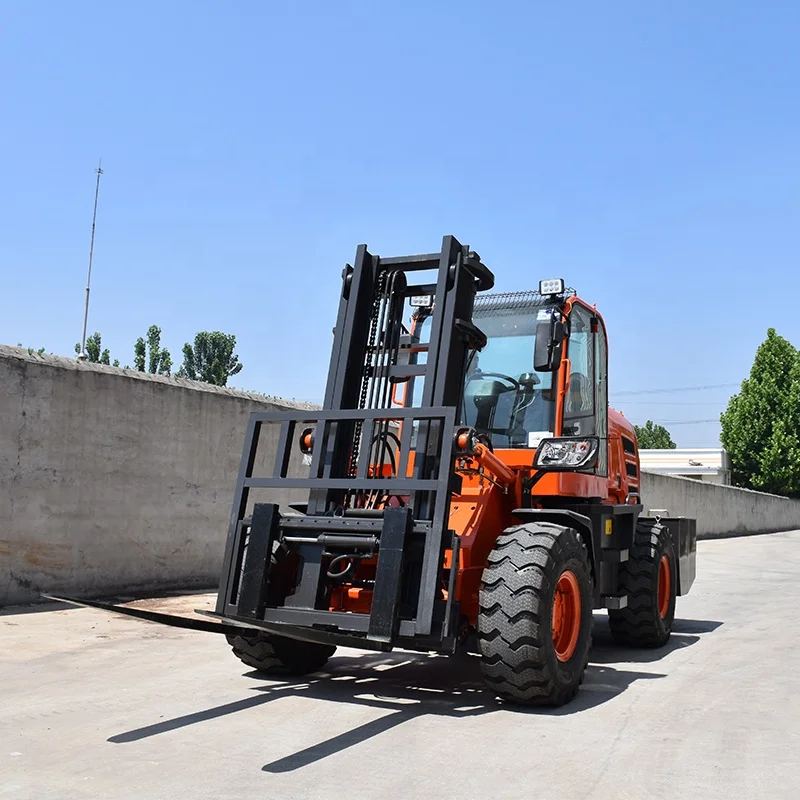 Китай (материк) 3 5 4 5ton 4WD беговые повышенной проходимости внедорожный погрузчик вилочный погрузчик-натриевый