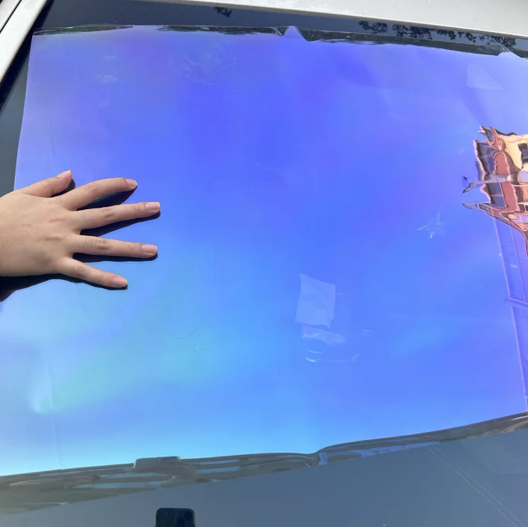 Factory direct sell heat rejection chameleon purple blue window skin care solar film