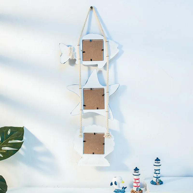 Hot Sale Home Decoration Mediterranean Fish Design Cheap Price Easy Change Picture School Photo Frame