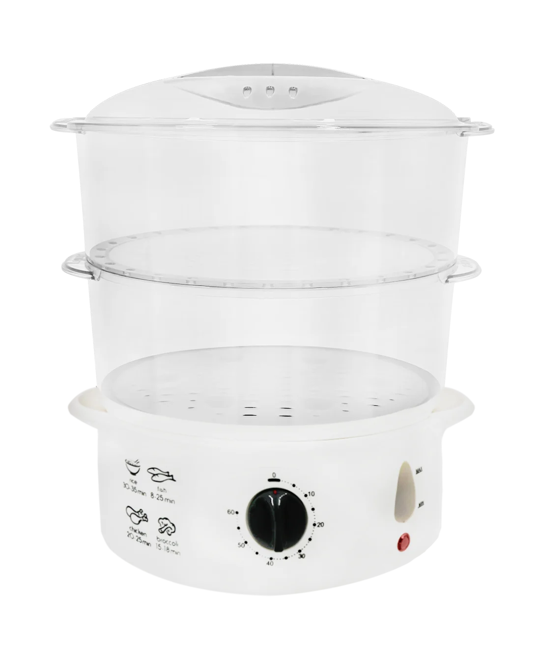 High Quality Cheap Home Family Electric Cookware Electric Saucepan 2 Tier Food Boiler Steamer