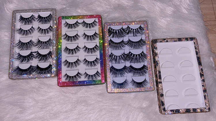 
Custom Black Cardboard Empty Eyelash Boxes Eyelash Packaging Box 