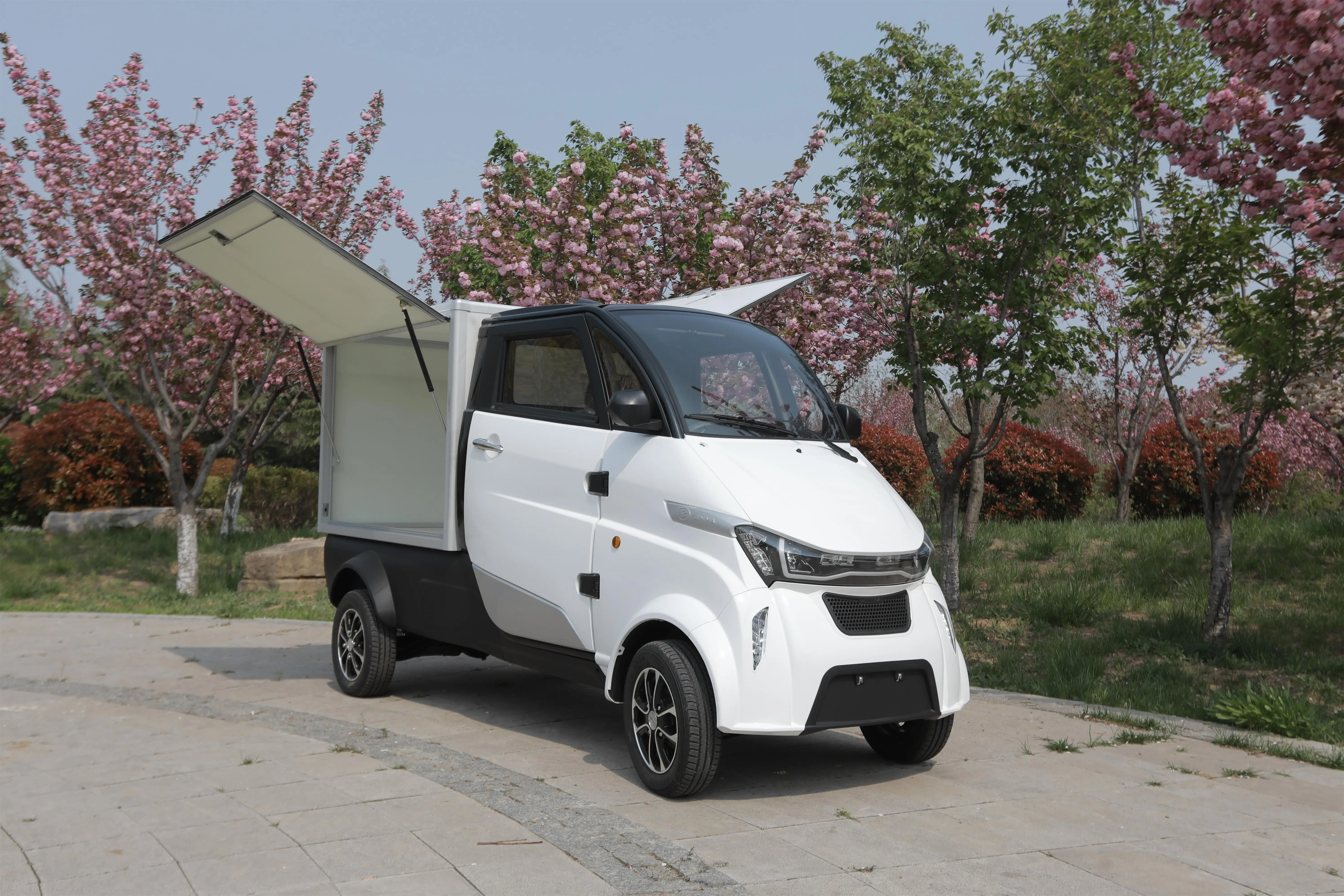 electric car for cargo delivery electric mini van with cargo box electric pickup truck mini vehicles import from China