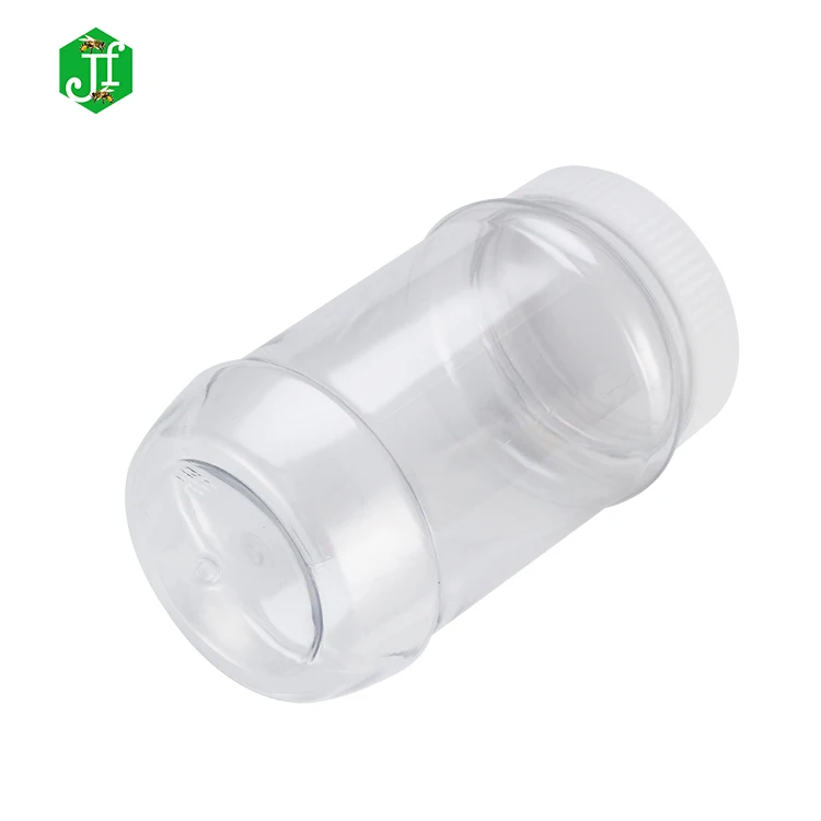 Cheap Price Peanut Butter Plastic Jar Transparent Food Pet Container With Screw 530ml