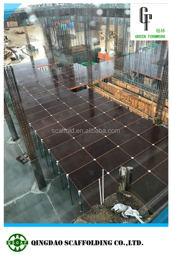 Green Formwork Steel panel-prop formwork system with early stripping mechanism