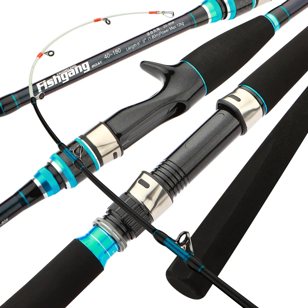 High Quality Carbon Lure Rod Long Shot 1.65/1.8/2.1/ 2.4/2.7 m Octopus Squid Cuttlefish Boat Spinning Casting Slow Jigging Rod