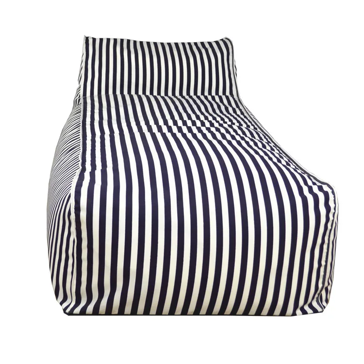 Black and white stripes comfortable nap sleeping giant oversized bean bag bed