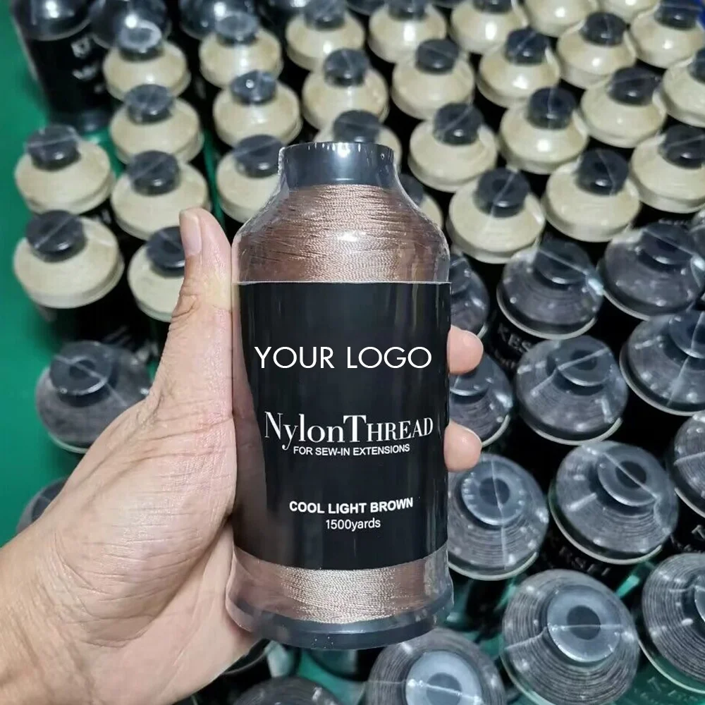 ARLANY Bonded Nylon Hair Weaving Thread Sewing Threads Weaving Threads for Making Wigs Hand Sewing Weft Hair Extension