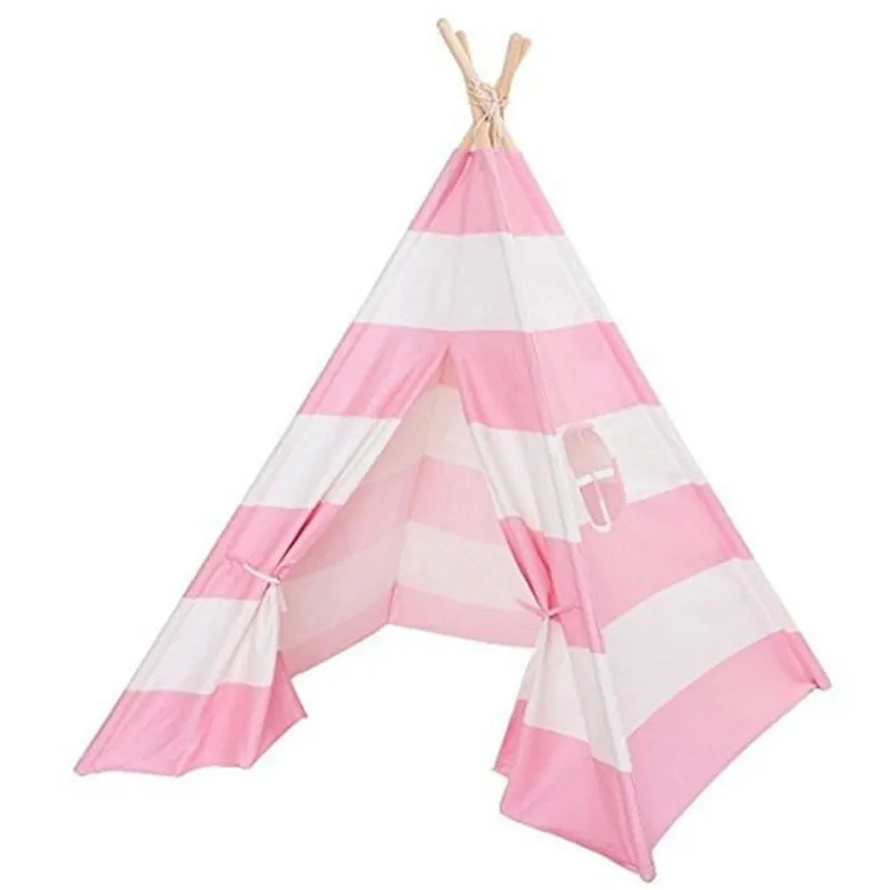 kids play teepee tent eco-friendly cotton canvas tent