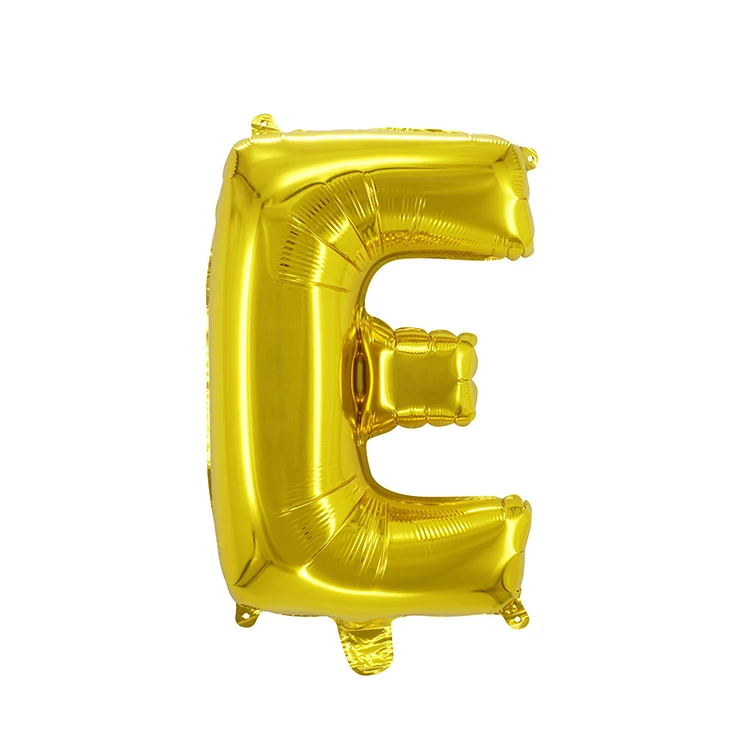 Customized shape wholesale cheap high quality golden color 16 inch happy birthday letter balloons