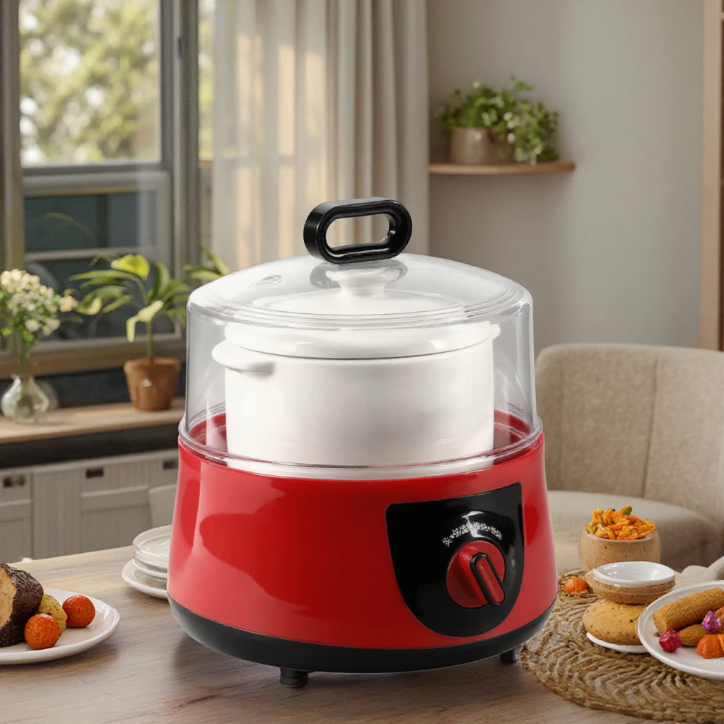 Large Electric Household Kitchen Pot Manual Slow Cooker for Stew Soup Cooking Waterproof Home Health Ceramic Heating