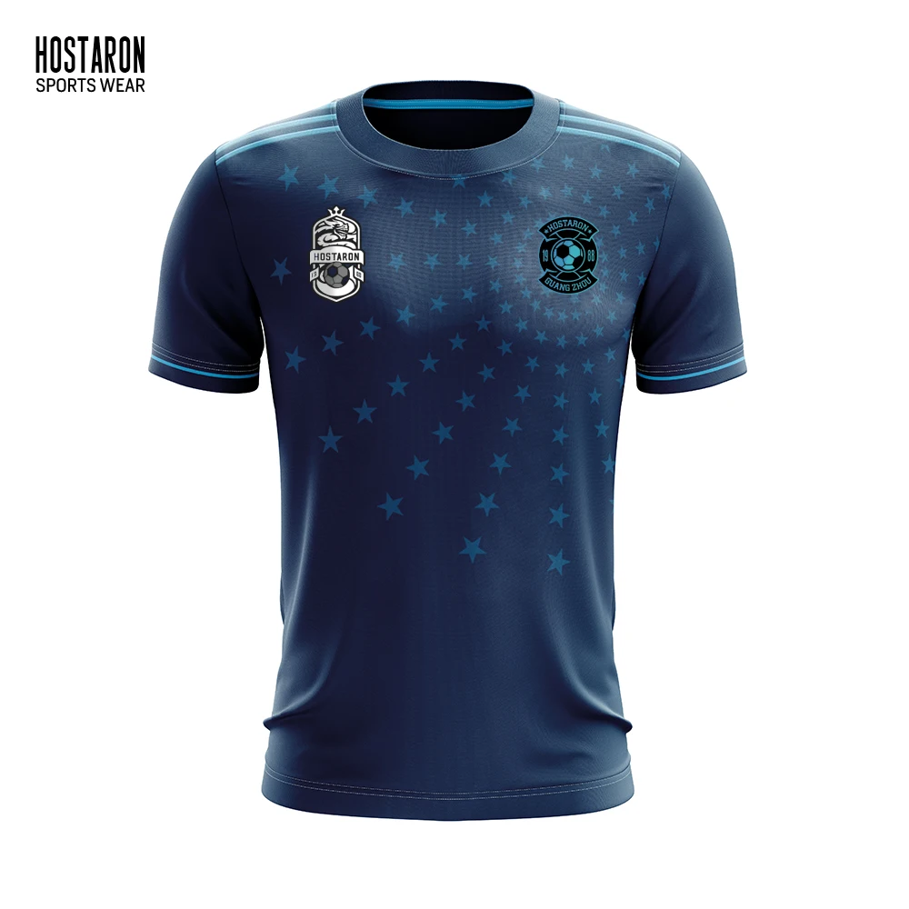 HOSTARON Cheap Blank Soccer Jersey Sublimation Football Jersey Black And White Custom Mens Soccer Clothes Retro Football Shirts