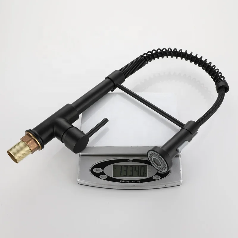 Matte Black Kitchen Faucet Deck Mounted Mixer Tap 360 Degree Rotation Stream Sprayer Nozzle hot cold spring Kitchen Sink Taps