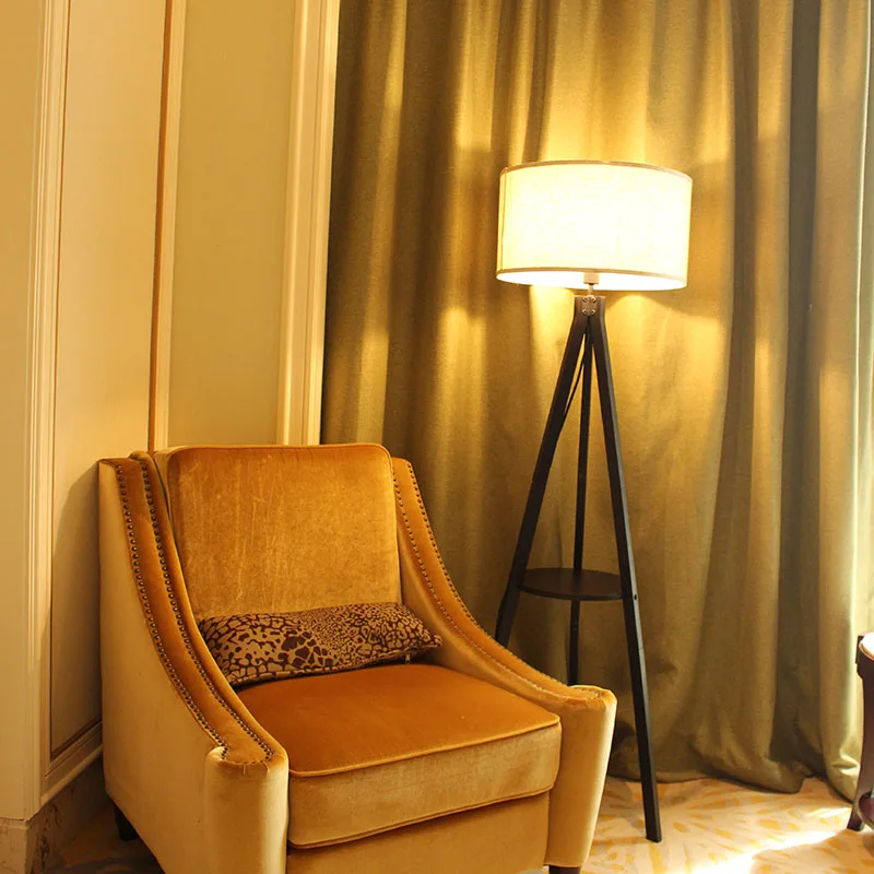 
Modern Fabric Shade Metal Floor Lamp For Hotel 