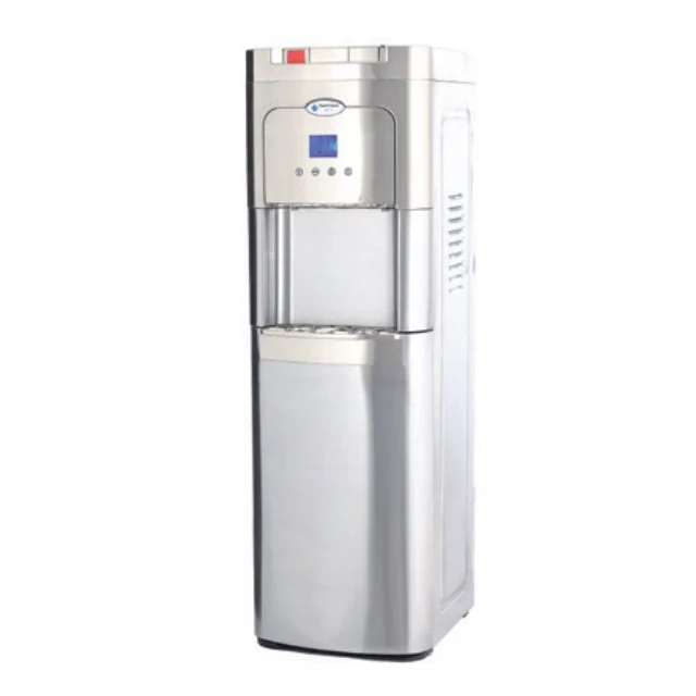 Bottom loading bottled water cooler self clean stainless steel