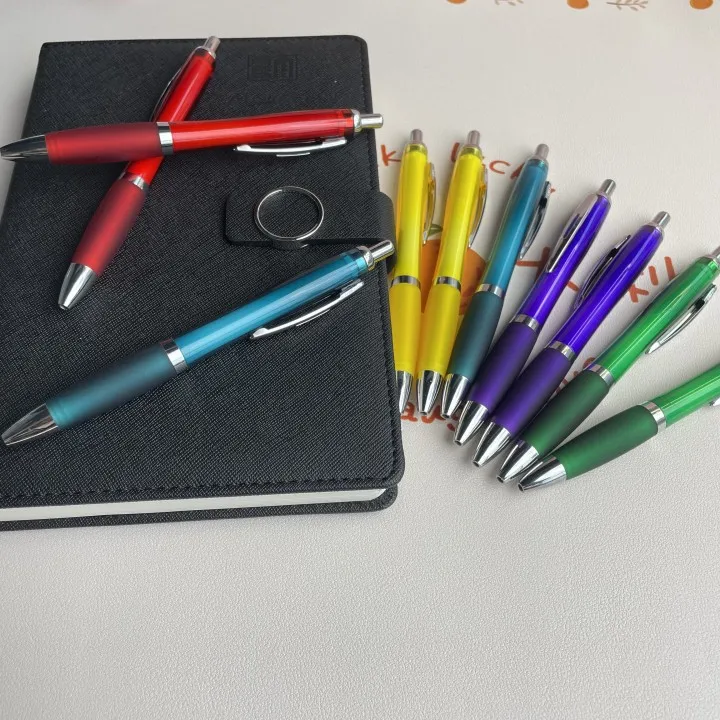 Wholesale Gourd Pen Click Plastic Body Customized Logo Colorful Kinds Promotional  Soft Stylus Pens