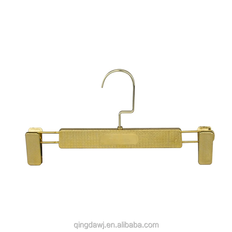 wholesale plastic gold pants custom coat hook laundry non slip clothes suit dress shirt hangers clip space saving plastic