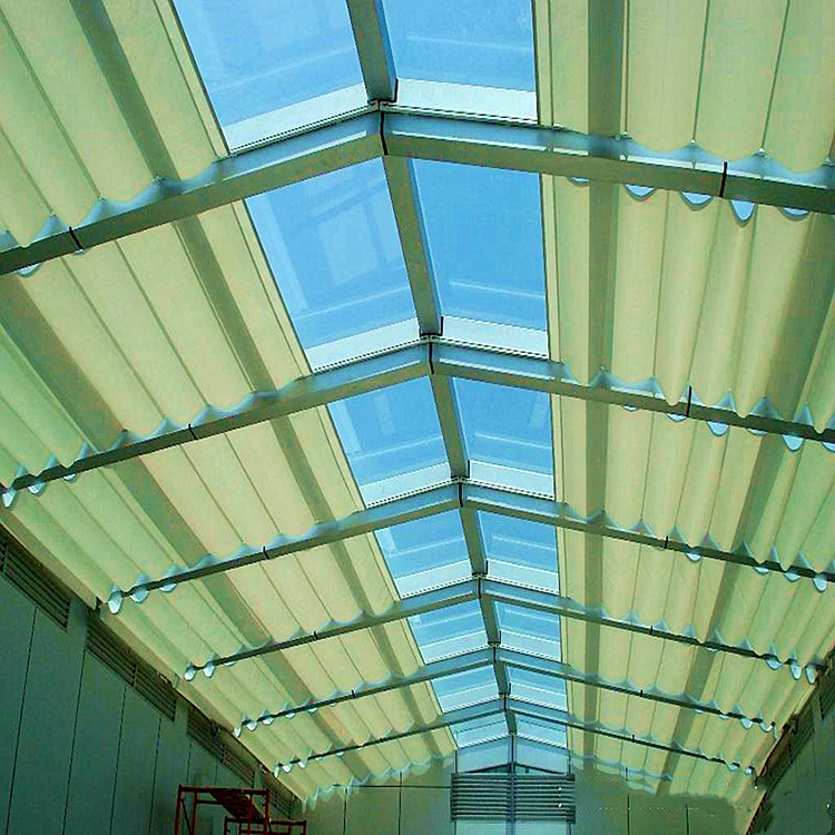 Factory Direct Electric Remote Control Skylight Blinds Automatic Skylight Shades Motorized Transparent Roof Blinds