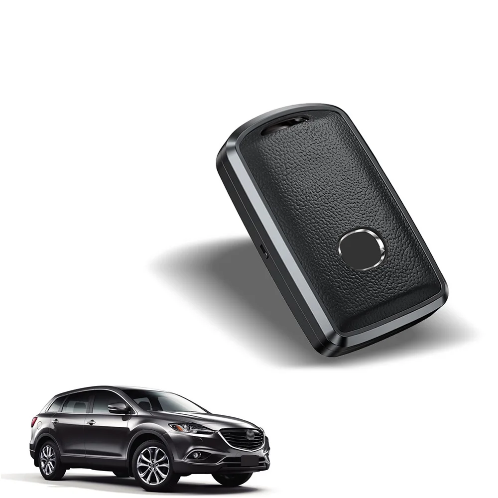 New Aluminum Leather Car Key Case Cover for Mazda 3 2020 2019 Alexa 3 CX4 CX5 CX8 19-up Keychain Accessories Protective Function