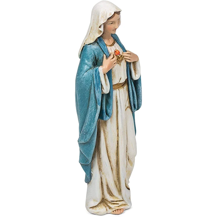 hot sale accept custom respectful polyresin Virgin Mary statue