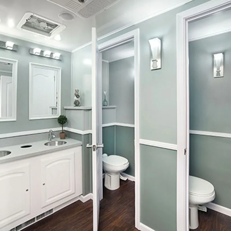 VIP 4 станция роскошный мобильный трейлер переносные уличные туалеты с душем и туалетом высокого класса Туалет