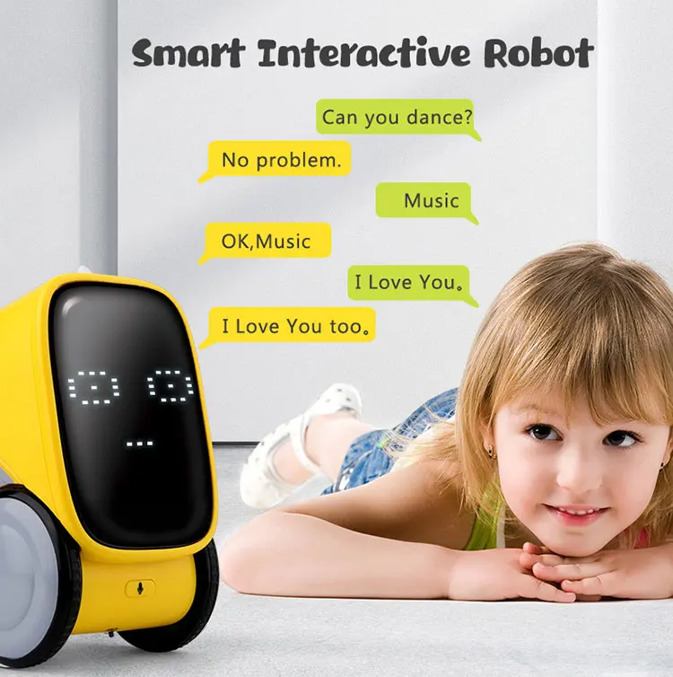 Dimdu OEM Singing Dancing Repeating Speech Recognition and Voice Recording Toy Robots for Kids Age 3+
