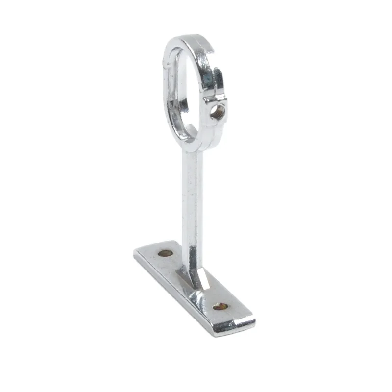 Wardrobe Tube Holder Rail Support Cabinet Fittings Upper Mounted  Wardrobe Metal Hanging Flange Tube Holder