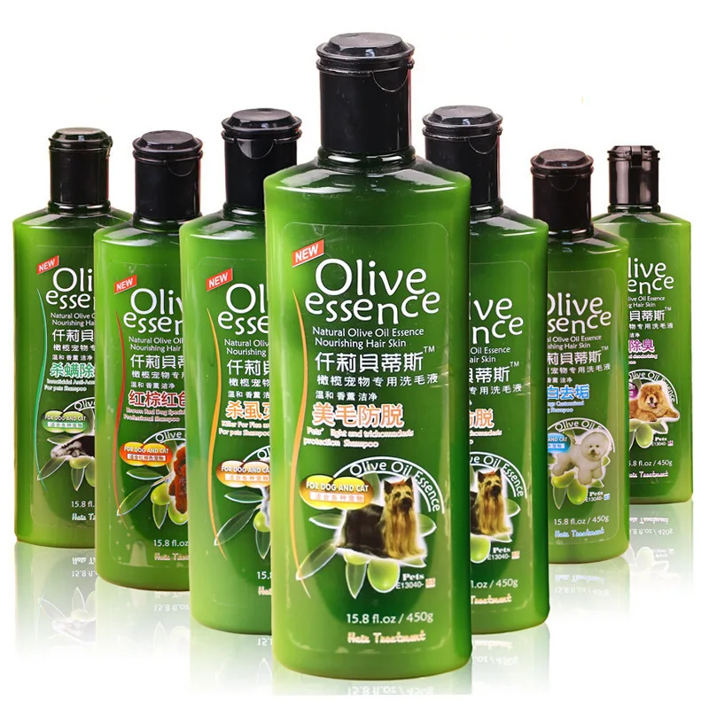 
New OEM olive oil pet shampoo organic 450ml for cat and dog 