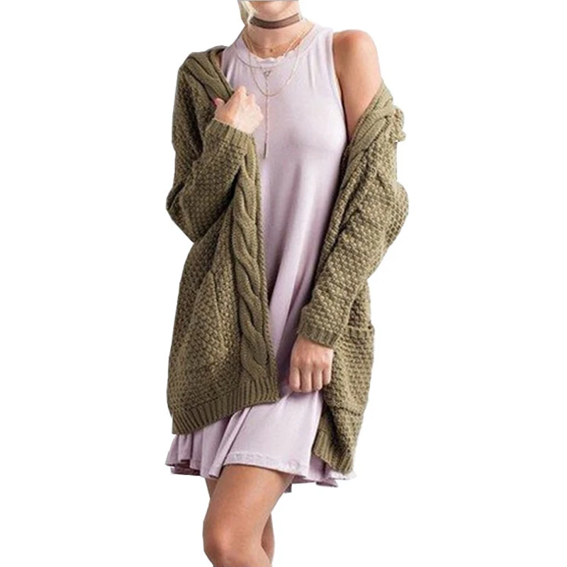  New Arrivals Long Sleeve High Quality Pullover Women Cardigan Knitted Plus Size Plain