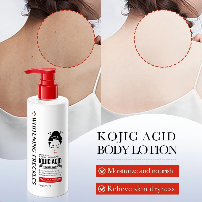 Kojic Acid Niacinamide Organic Dark Skin Brightening Whitening Body Lotion