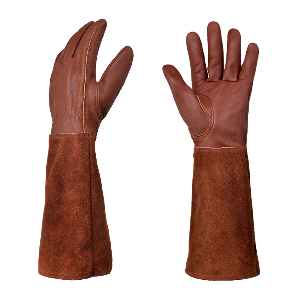 HBG 1431 Sheepskin Labor Work Gloves Anti cutting Protection Gloves for Men