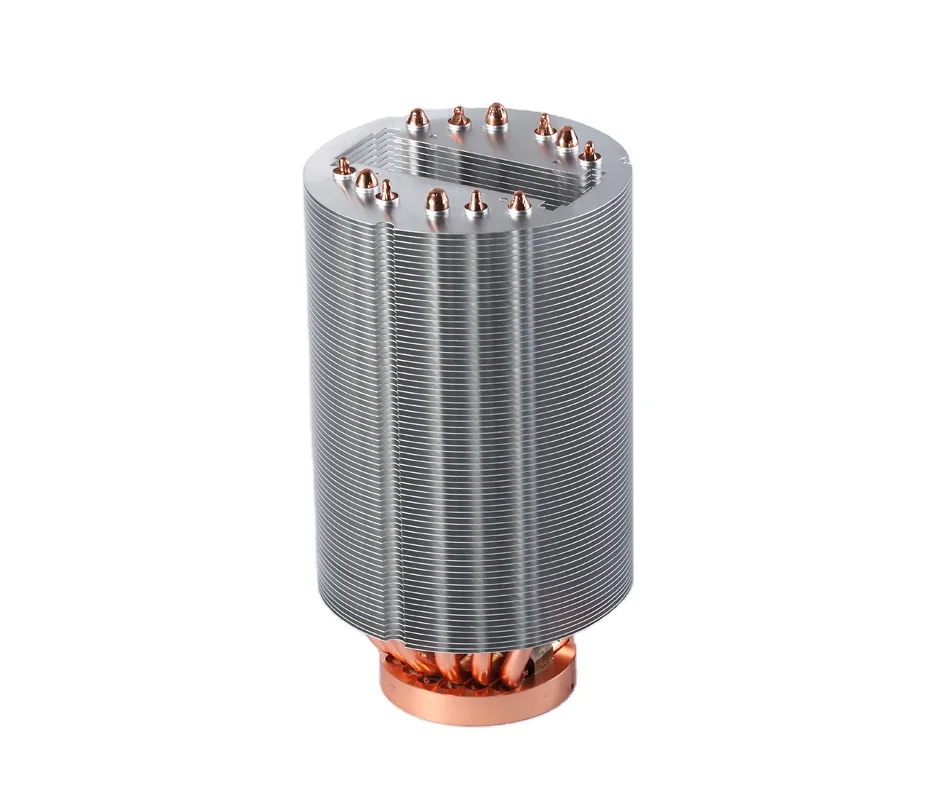 Custom High Power Zipper Fin Heat Sink with Copper tubes for  Stage light /Telecom