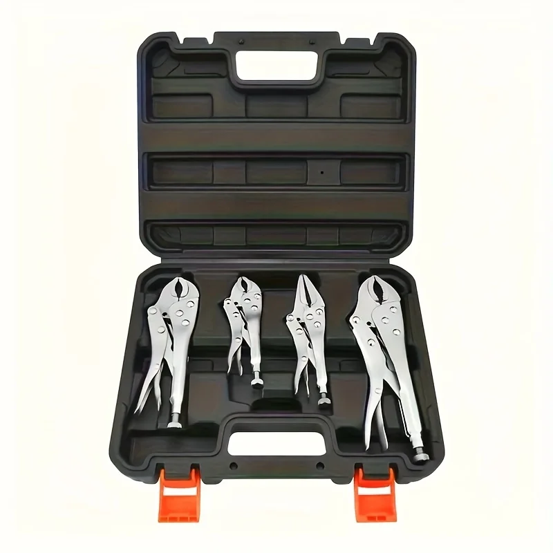 SOLUDE 4-Piece DIY Steel Jaw Locking Grip Pliers Set Toggle Clamps for Assembly