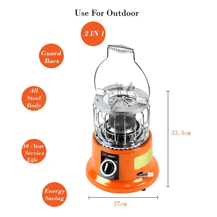 Mini Portable Gas Room Heater  Camping Gas Heater for Outdoor and Indoor High Quality 2 in 1 Fan Heater