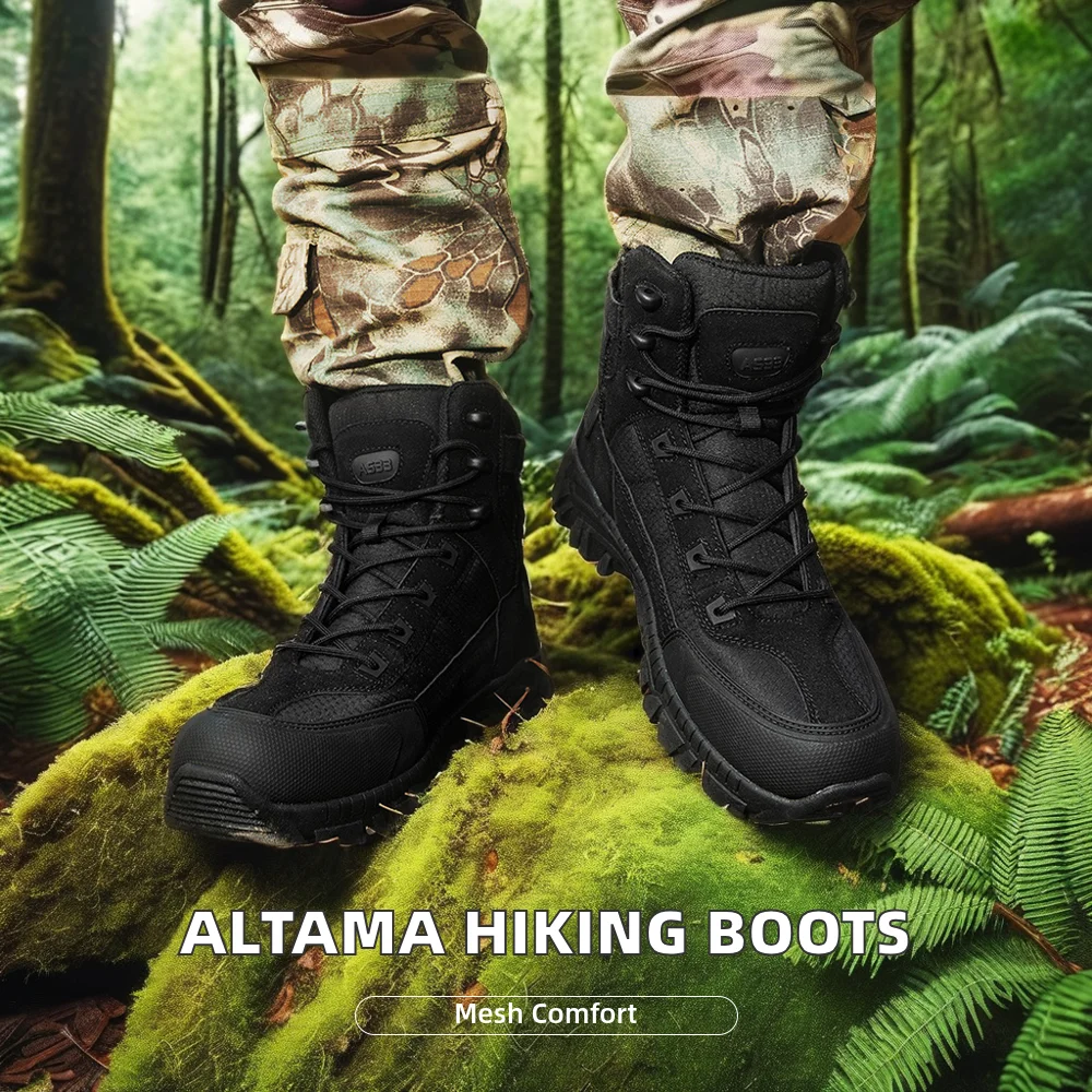 Wholesale Altama Tactical Combat Boots for Men Adult Waterproof Field Jungle Workwear Hiking Toe Style Breathable Spring Autumn
