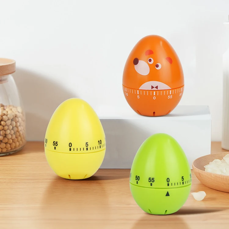 Mechanical Egg Shaped Color Kitchen Cooking Egg Turner Timer