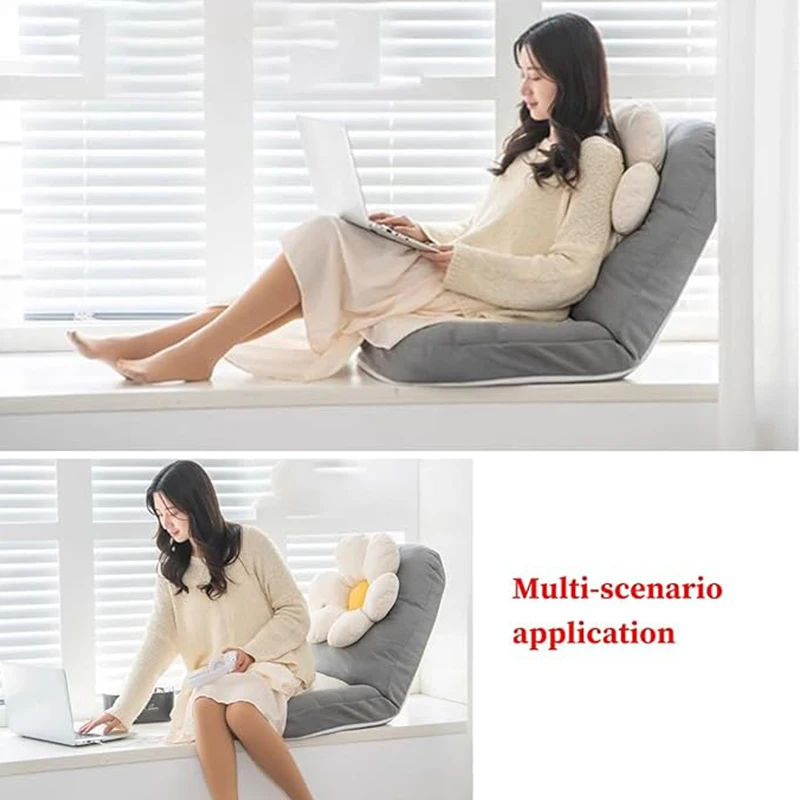 Japan Couch Stool Living Room Single Comfortable Floor Leisure Folding Office With Cushion Lazy Adjustable Recliner Chair Sofa