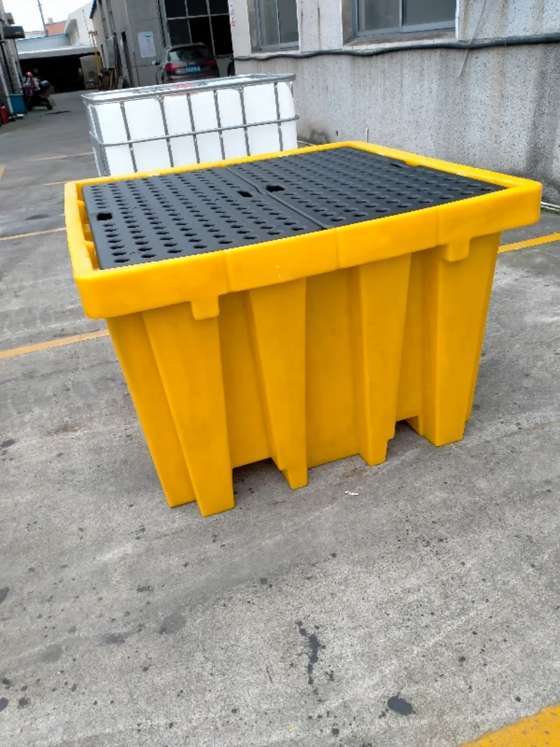 Longshenghe Secondary Containment 4 Drums Polyethylene 1300l Ibc Container Plastic Spill Pallet
