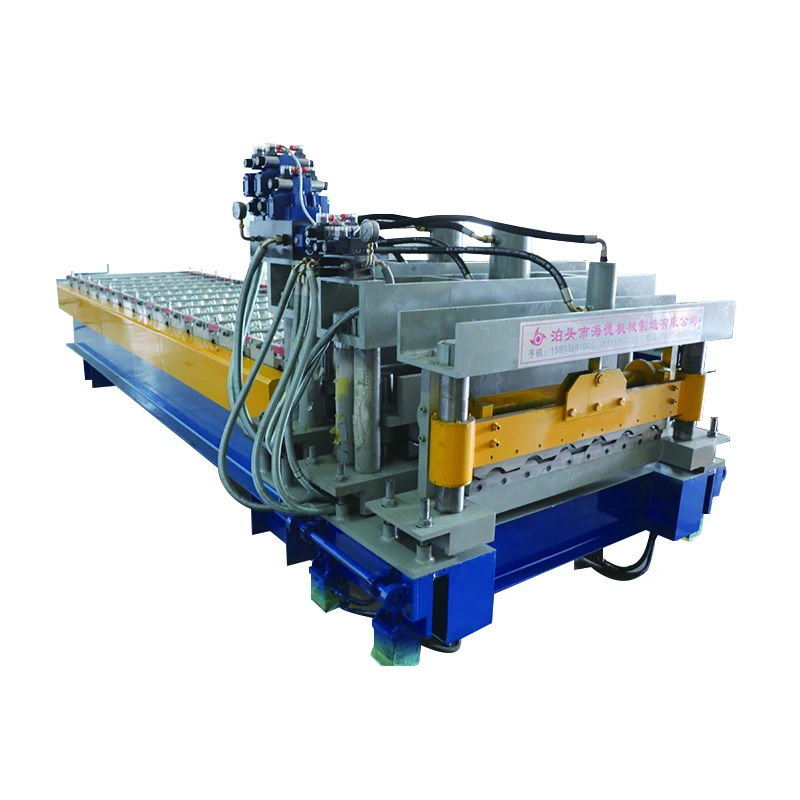 HAIDE New Innovation Glazed tile sheet roof press tile making machine