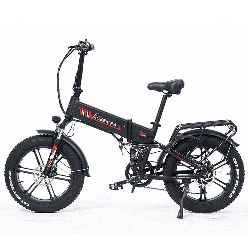 RANDRIDE Fat Tire Foldable Ebike 17Ah Hybrid E Bikes Adult Speed off Road Electric Bike with High Quality