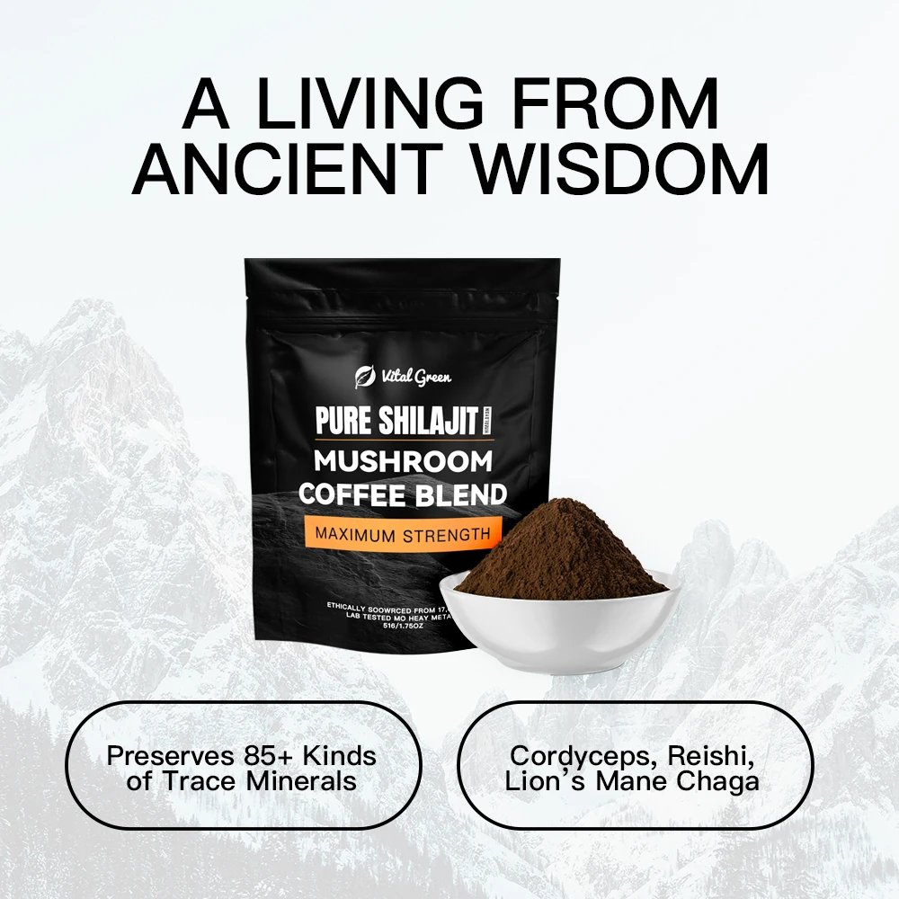 Free Sample Shilajit Coffee Extract With Probiotics Wholesale China Trusted Sellers 100% Pure Shilajit Coffee Powder