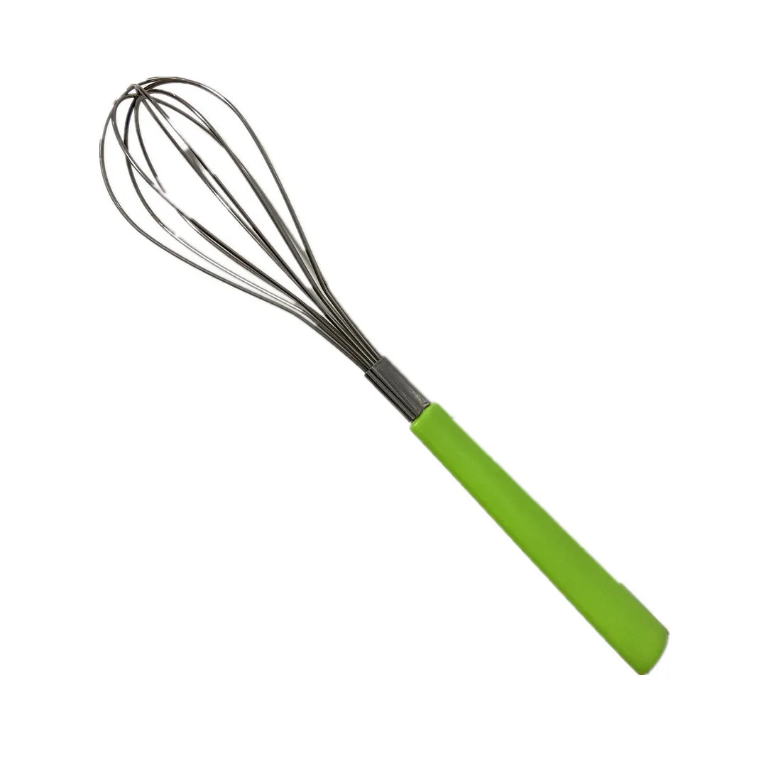 Hot selling kitchen baking cake gadget portable stainless steel heat-resistant manual whisk