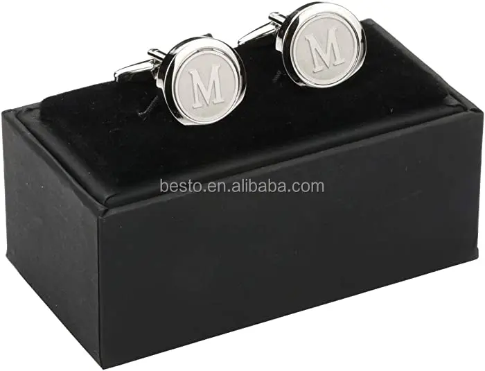 High quality hot sale vintage men metal cufflinks sets for business man