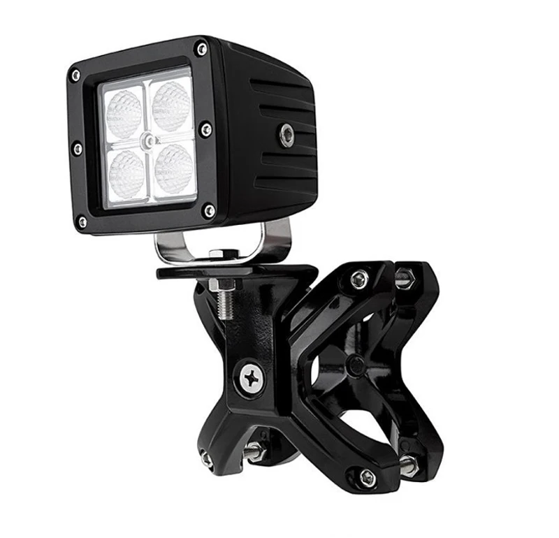 Overland off road utv atv pickup vehicles front bumper lighting mounted clamps led work lights light mounting brackets