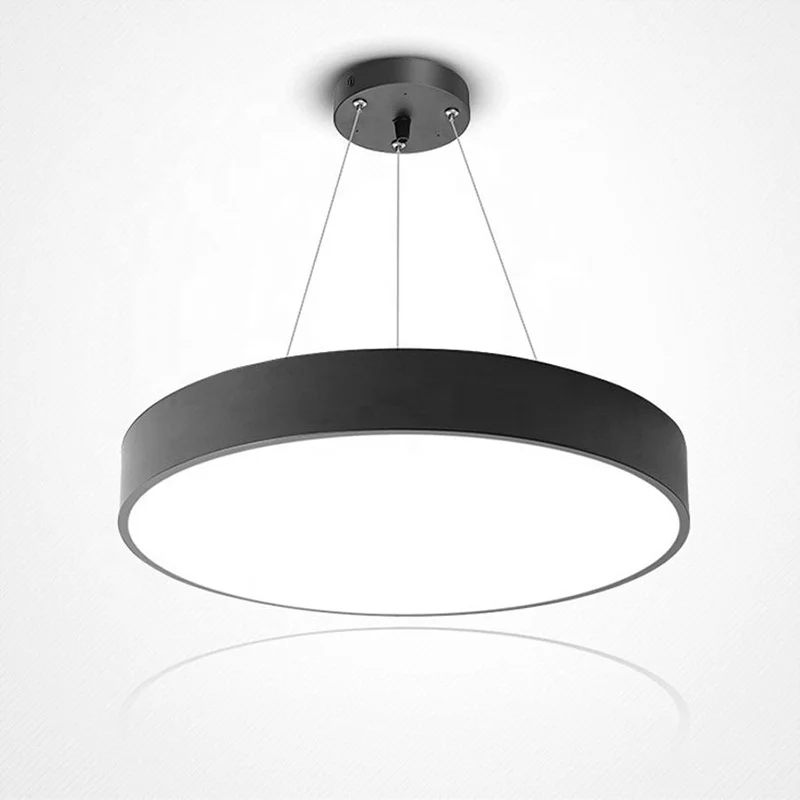 Modern Pendant Round Led Panel Light With Different Sizes Round Led Hanging Light