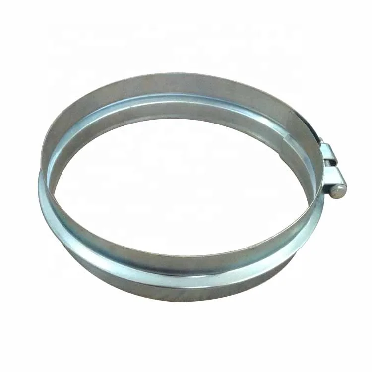 Galvanized steel pull rings for round duct